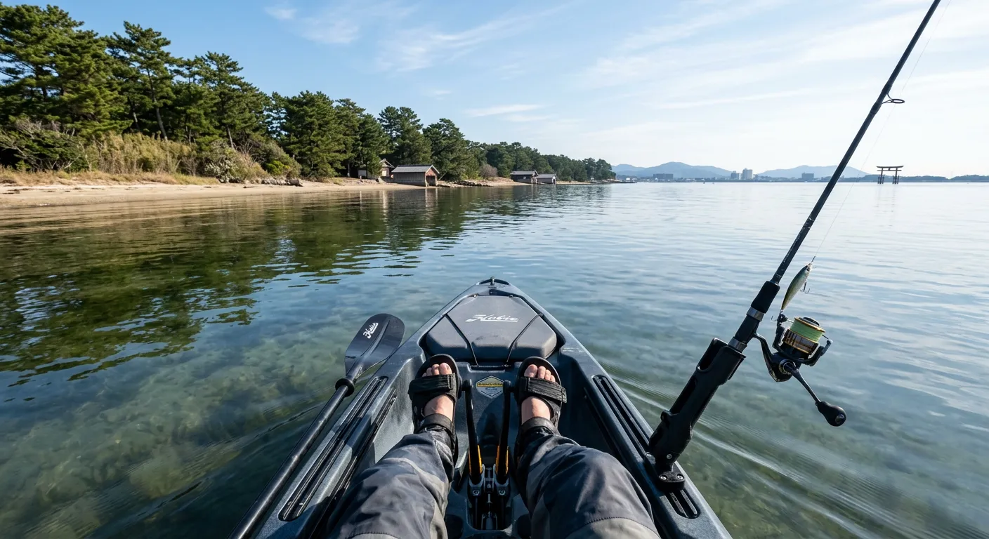カヤックをしている様子