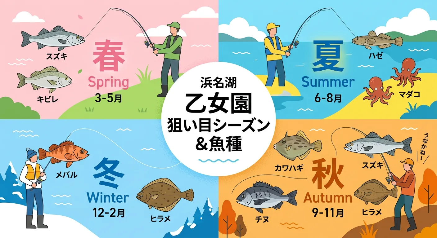 乙女園の釣りシーズンと狙い目