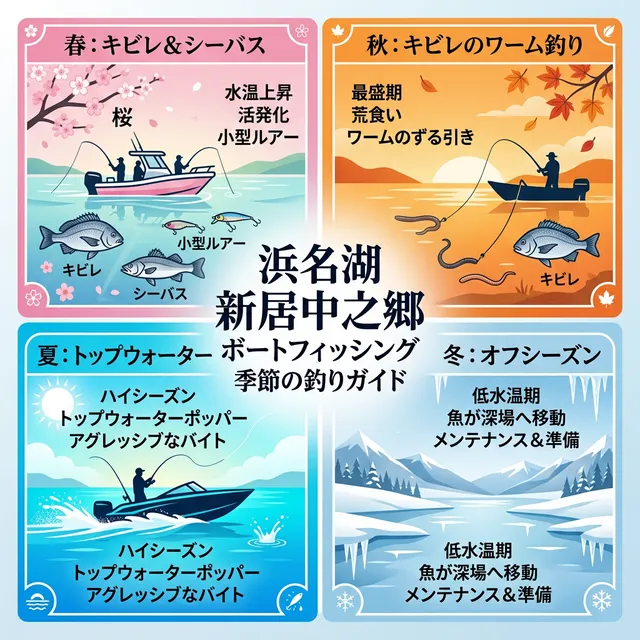 シーズンごとに釣れやすい魚