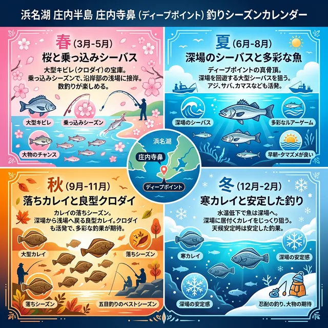 シーズンごとに釣れやすい魚