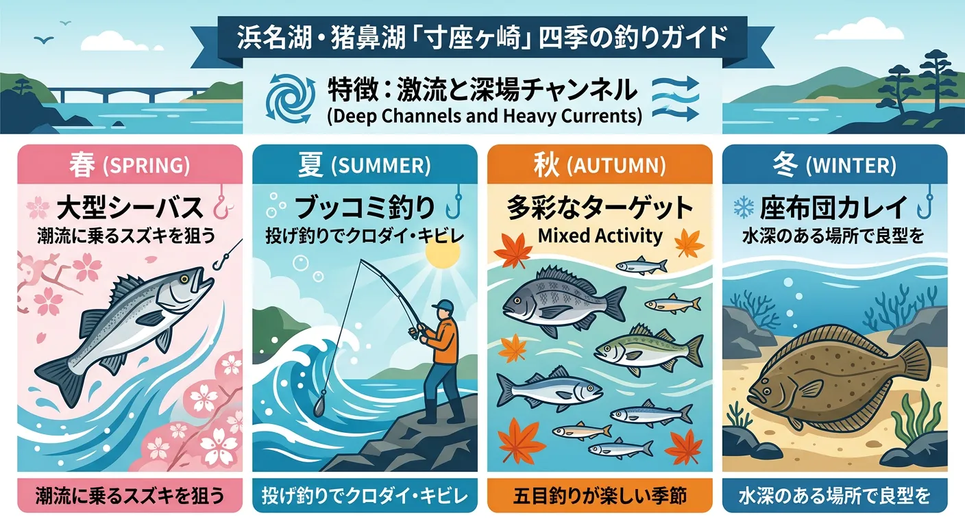 津々崎のシーズン別攻略ガイド