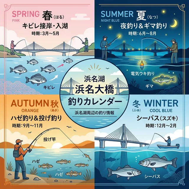 シーズンごとに釣れやすい魚