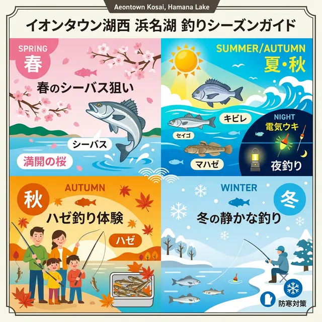 シーズンごとに釣れやすい魚